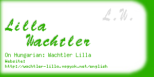 lilla wachtler business card